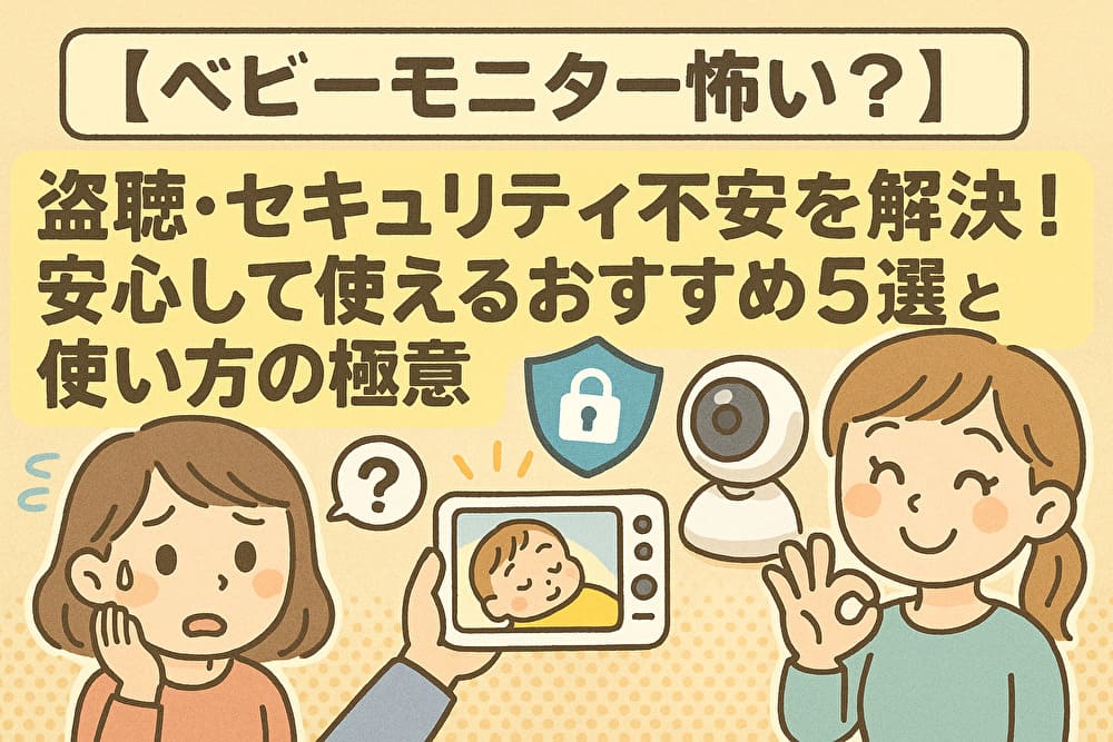 【ベビーモニター怖い？】盗聴・セキュリティ不安を解決！安心して使えるおすすめ5選と使い方の極意のアイキャッチ画像
