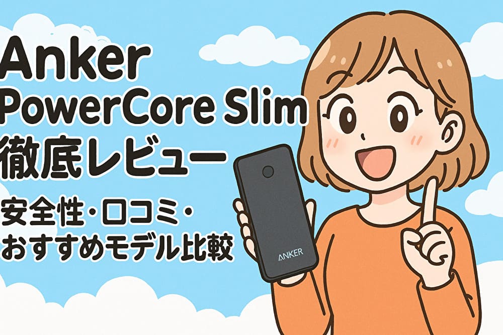 Anker PowerCore Slim徹底レビュー｜安全性・口コミ・おすすめモデル比較のアイキャッチ画像